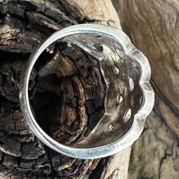 925 Sterling Silver Black Marcasite Ring Infinity Love Symbol Entwined 10.5 Gem - Picture 12 of 14